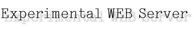 Experimental WEB Server